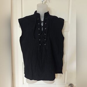 Renaissance Shirt Pirate Medieval Sleeveless